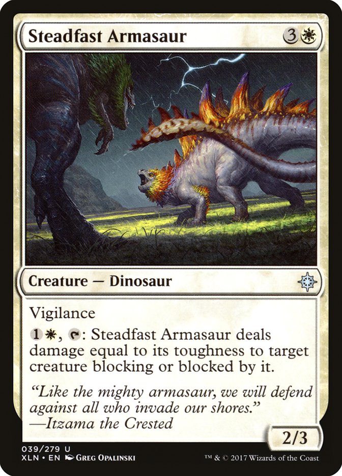 Steadfast Armasaur [Ixalan] | Golgari Games