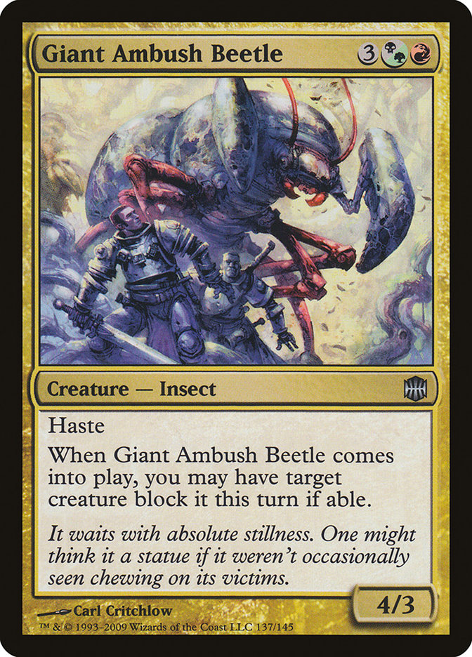 Giant Ambush Beetle [Alara Reborn] | Golgari Games