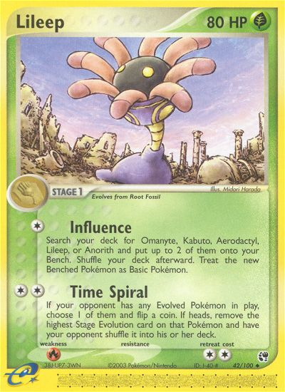 Lileep (42/100) [EX: Sandstorm] | Local Legends