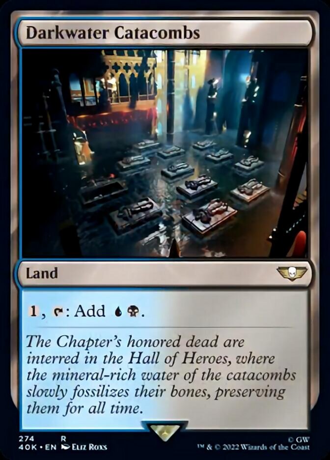 Darkwater Catacombs (Surge Foil) [Universes Beyond: Warhammer 40,000] | Local Legends