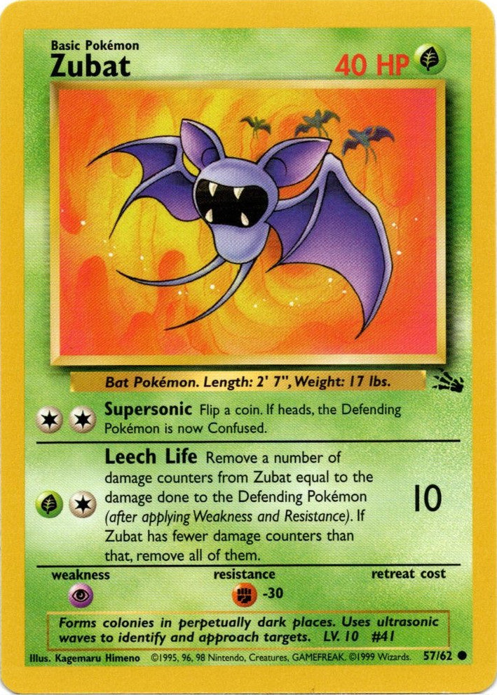 Zubat (57/62) [Fossil Unlimited] | Golgari Games