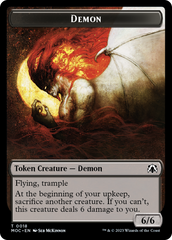 Angel (3) // Demon Double-Sided Token [March of the Machine Commander Tokens] | Golgari Games