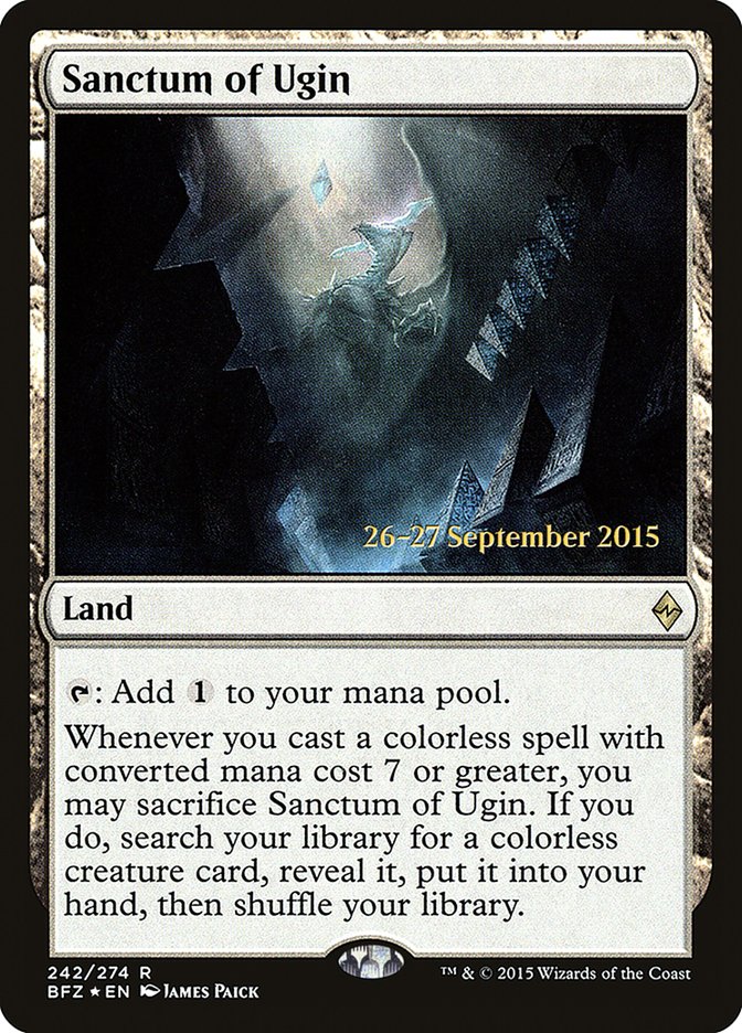 Sanctum of Ugin [Battle for Zendikar Prerelease Promos] | Golgari Games