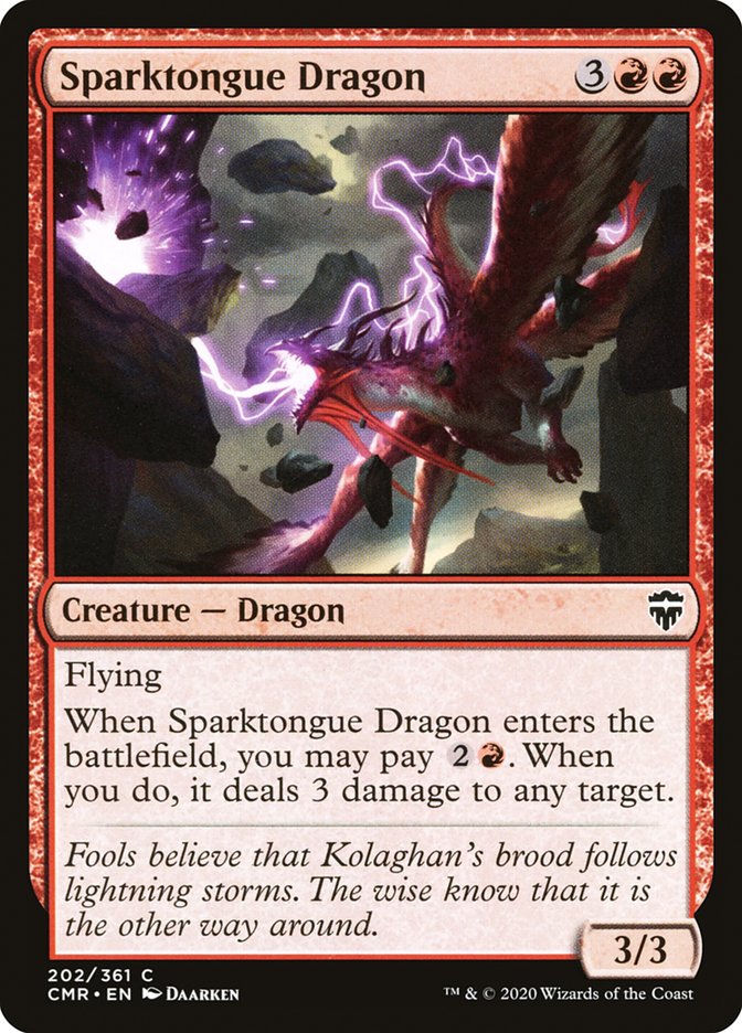 Sparktongue Dragon [Commander Legends] | Golgari Games