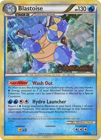 Blastoise (13/95) (Prerelease Promo) [HeartGold & SoulSilver: Black Star Promos] | Golgari Games