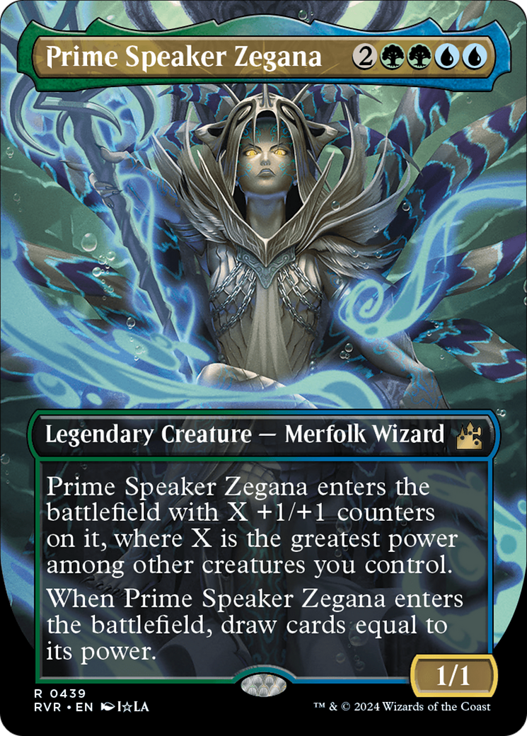 Prime Speaker Zegana (Anime Borderless) [Ravnica Remastered] | Local Legends
