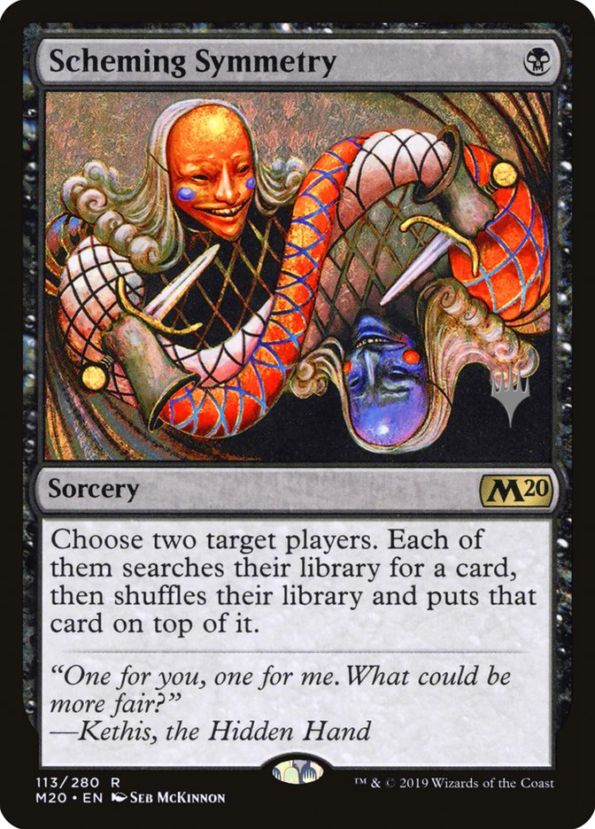 Scheming Symmetry (Promo Pack) [Core Set 2020 Promos] | Golgari Games