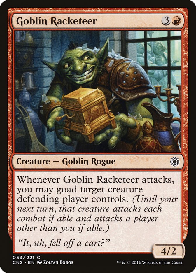 Goblin Racketeer [Conspiracy: Take the Crown] | Golgari Games