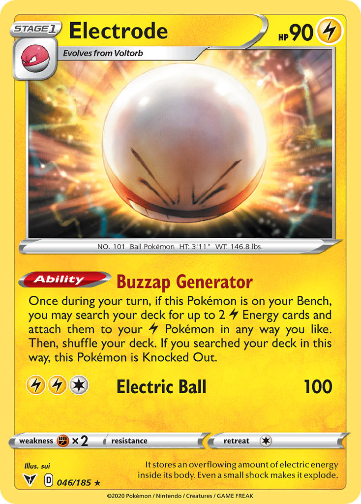 Electrode (046/185) [Sword & Shield: Vivid Voltage] | Golgari Games