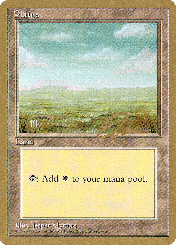 Plains (et364) (Eric Tam) [Pro Tour Collector Set] | Local Legends