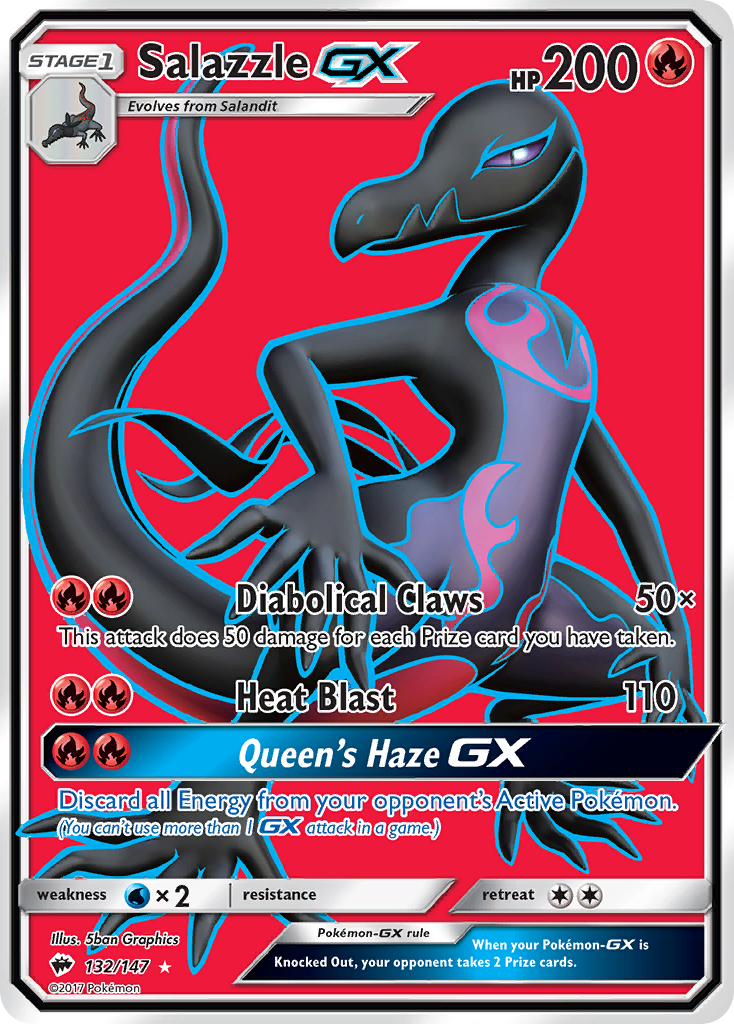 Salazzle GX (132/147) [Sun & Moon: Burning Shadows] | Golgari Games