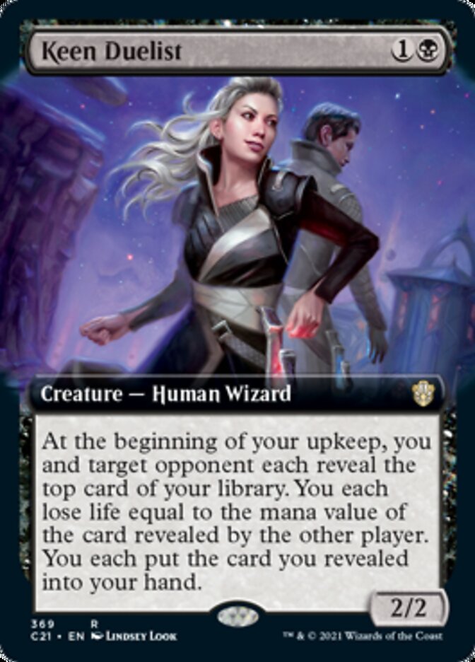 Keen Duelist (Extended Art) [Commander 2021] | Local Legends