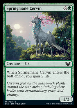 Springmane Cervin [Strixhaven: School of Mages] | Golgari Games