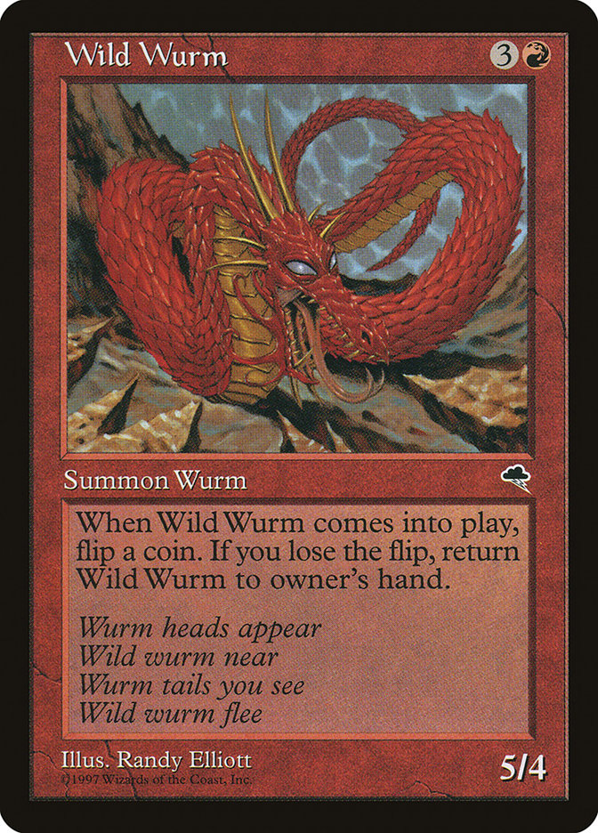 Wild Wurm [Tempest] | Golgari Games