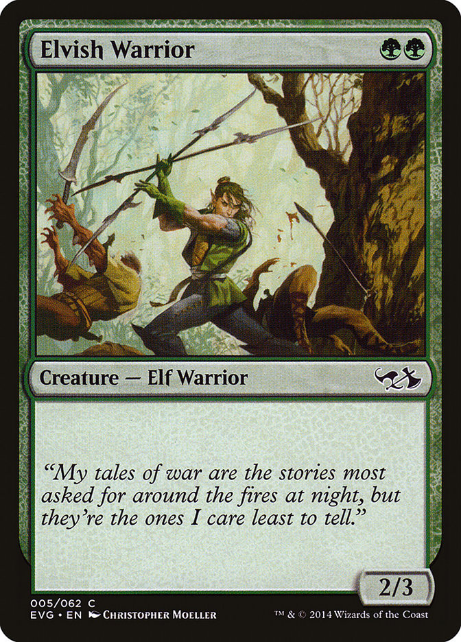 Elvish Warrior (Elves vs. Goblins) [Duel Decks Anthology] | Golgari Games