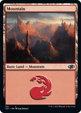 Mountain (107) [Jumpstart 2022] | Golgari Games