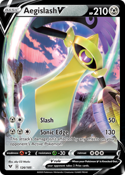 Aegislash V (126/185) [Sword & Shield: Vivid Voltage] | Golgari Games