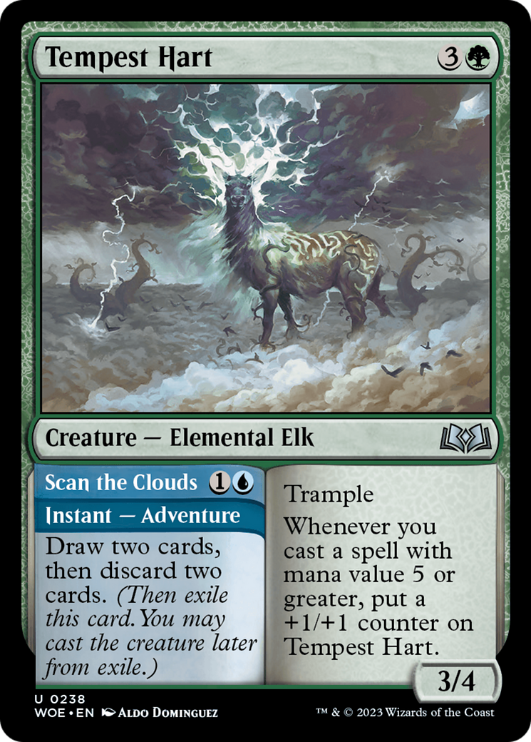 Tempest Hart // Scan the Clouds [Wilds of Eldraine] | Golgari Games