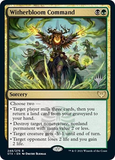 Witherbloom Command (Promo Pack) [Strixhaven: School of Mages Promos] | Golgari Games