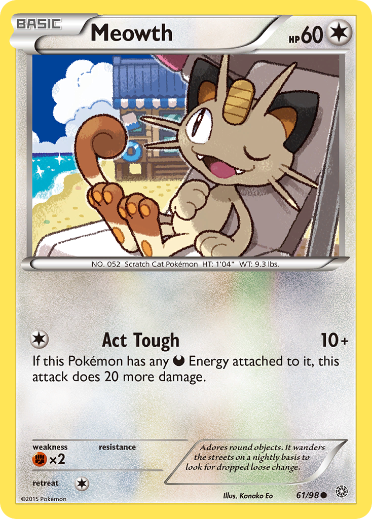 Meowth (61/98) [XY: Ancient Origins] | Golgari Games