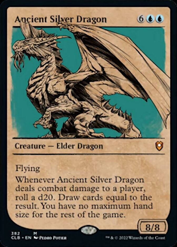 Ancient Silver Dragon (Showcase) [Commander Legends: Battle for Baldur's Gate] | Golgari Games