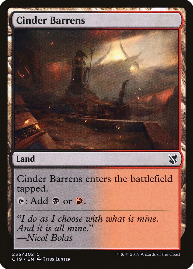 Cinder Barrens [Commander 2019] | Local Legends
