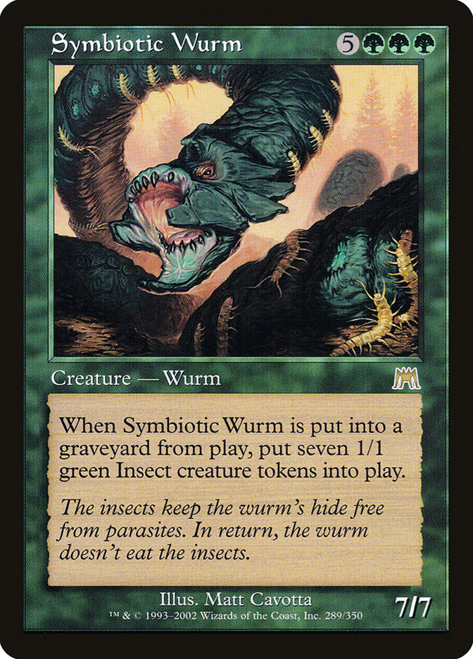 Symbiotic Wurm [Onslaught] | Golgari Games