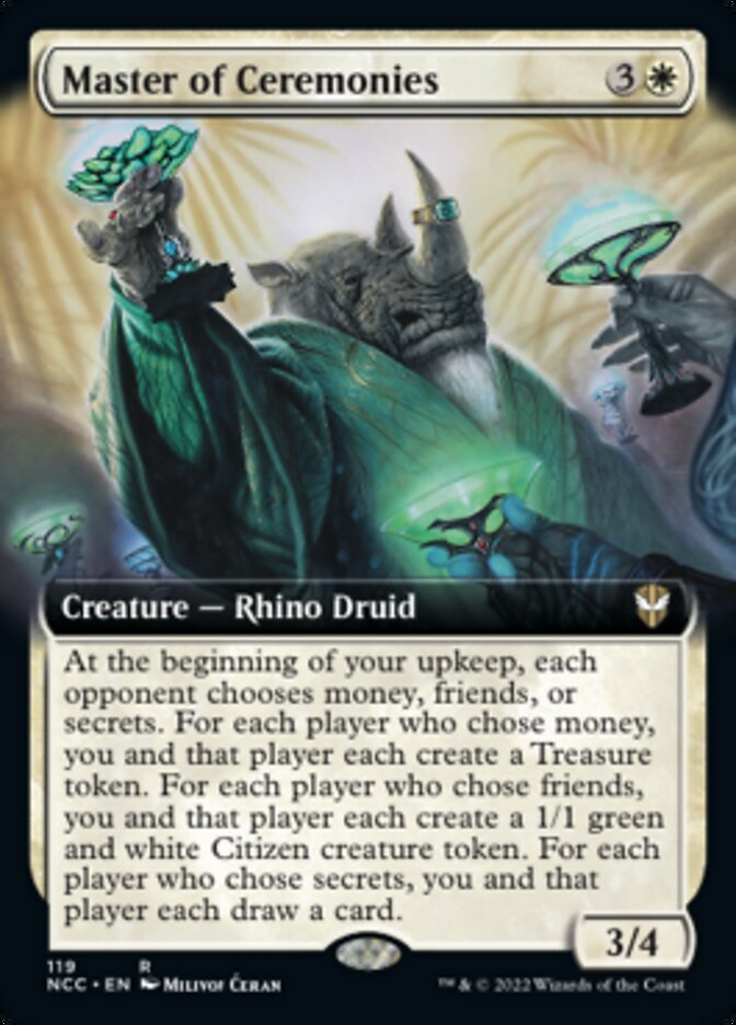 Master of Ceremonies (Extended Art) [Streets of New Capenna Commander] | Golgari Games