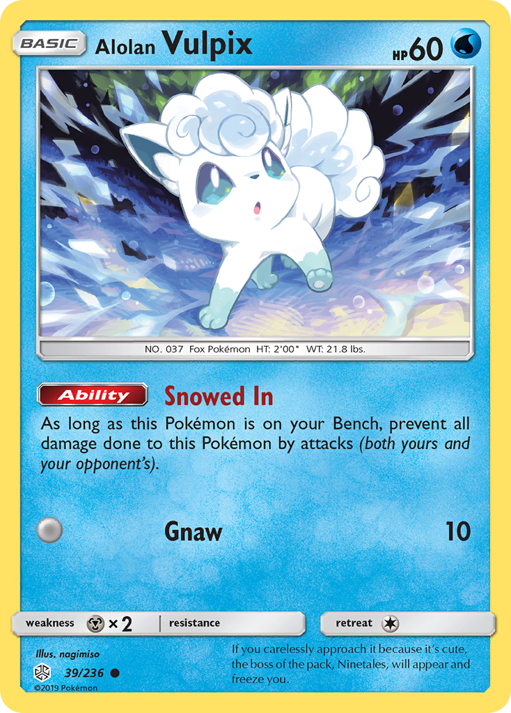 Alolan Vulpix (39/236) [Sun & Moon: Cosmic Eclipse] | Local Legends