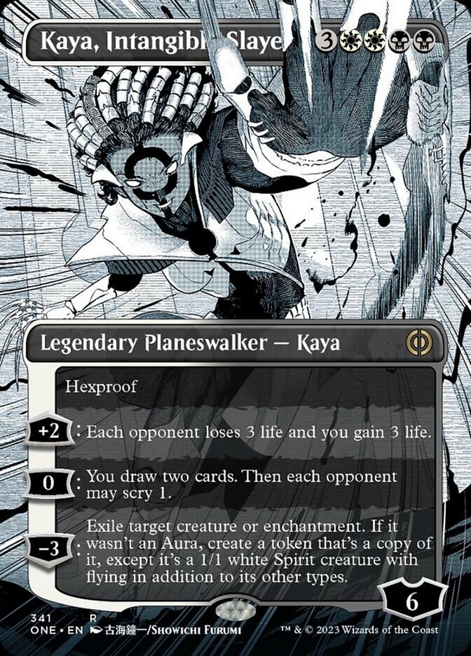 Kaya, Intangible Slayer (Borderless Manga) [Phyrexia: All Will Be One] | Golgari Games