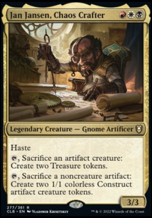 Jan Jansen, Chaos Crafter [Commander Legends: Battle for Baldur's Gate] | Golgari Games