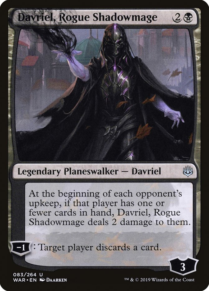 Davriel, Rogue Shadowmage [War of the Spark] | Golgari Games