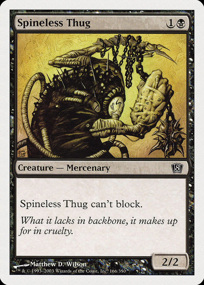 Spineless Thug [Eighth Edition] | Golgari Games