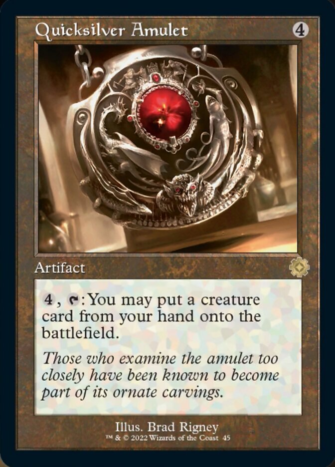 Quicksilver Amulet (Retro) [The Brothers' War Retro Artifacts] | Local Legends