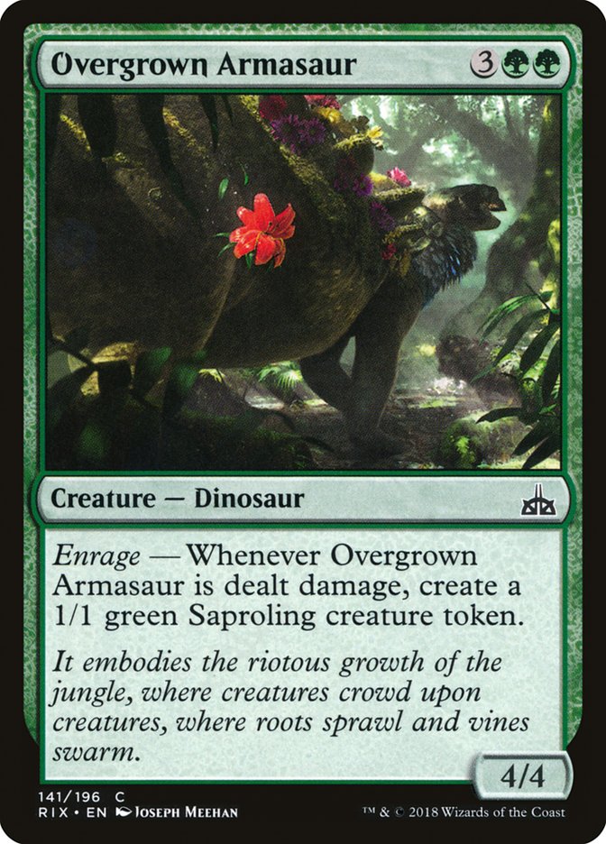 Overgrown Armasaur [Rivals of Ixalan] | Local Legends