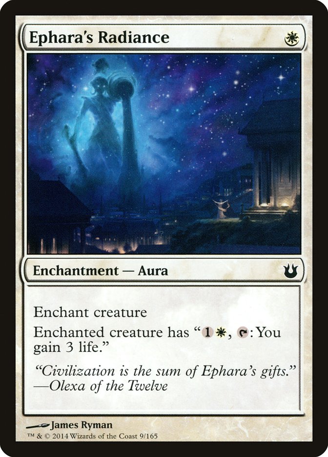 Ephara's Radiance [Born of the Gods] | Golgari Games