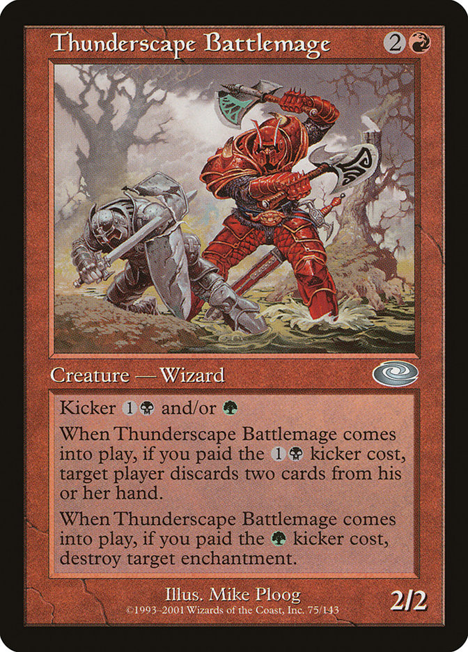 Thunderscape Battlemage [Planeshift] | Golgari Games