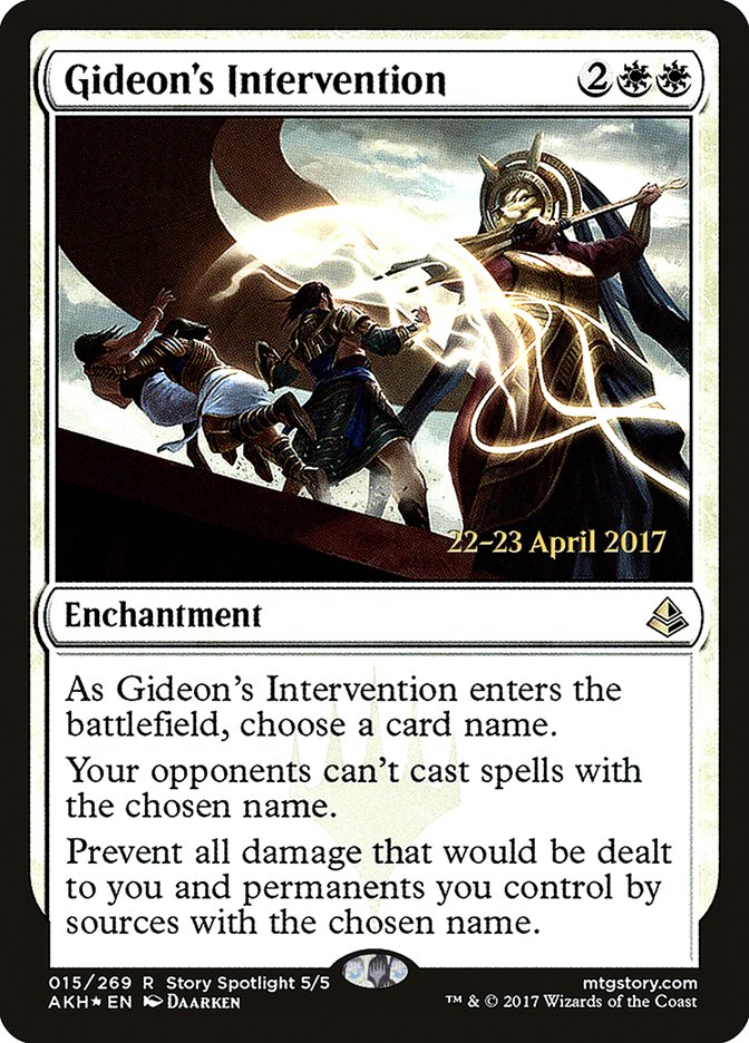 Gideon's Intervention [Amonkhet Prerelease Promos] | Local Legends