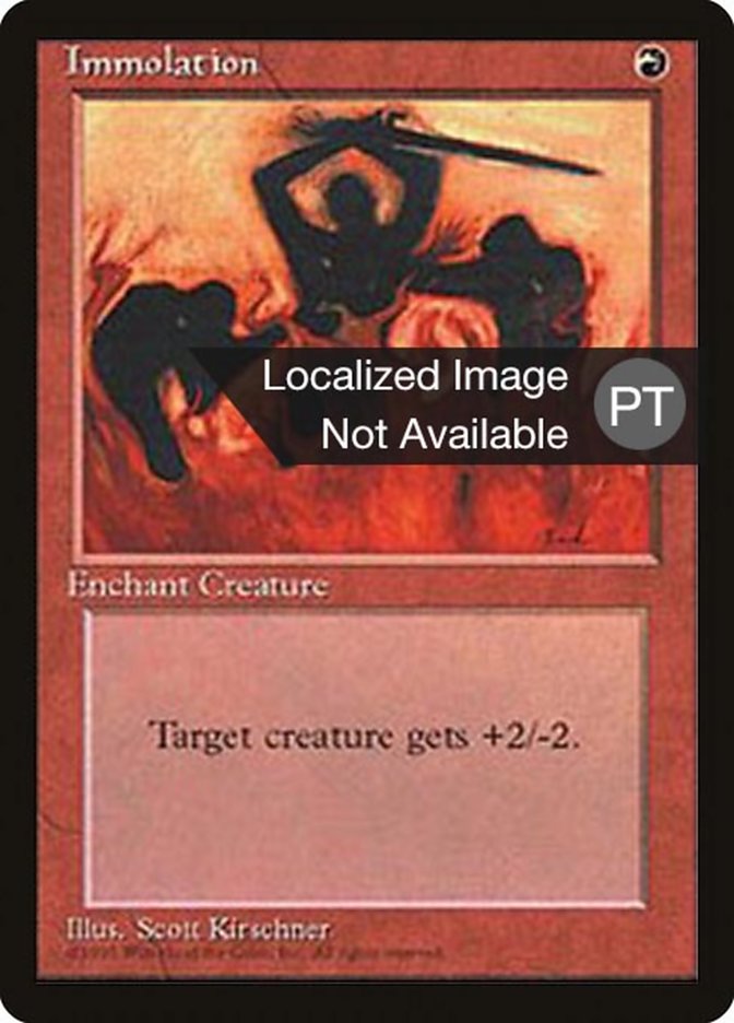 Immolation [Fourth Edition (Foreign Black Border)] | Local Legends