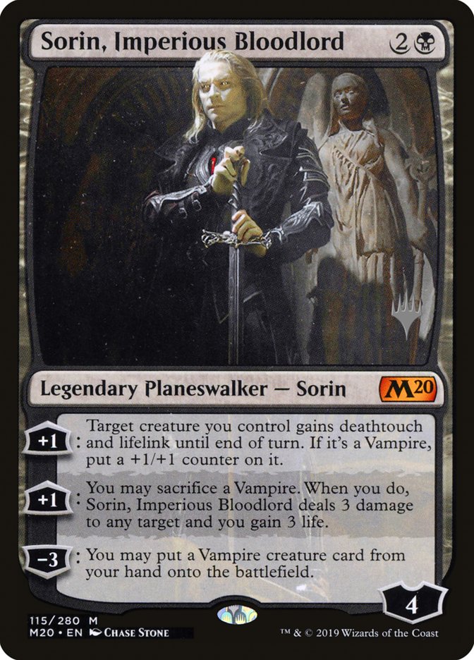 Sorin, Imperious Bloodlord (Promo Pack) [Core Set 2020 Promos] | Golgari Games