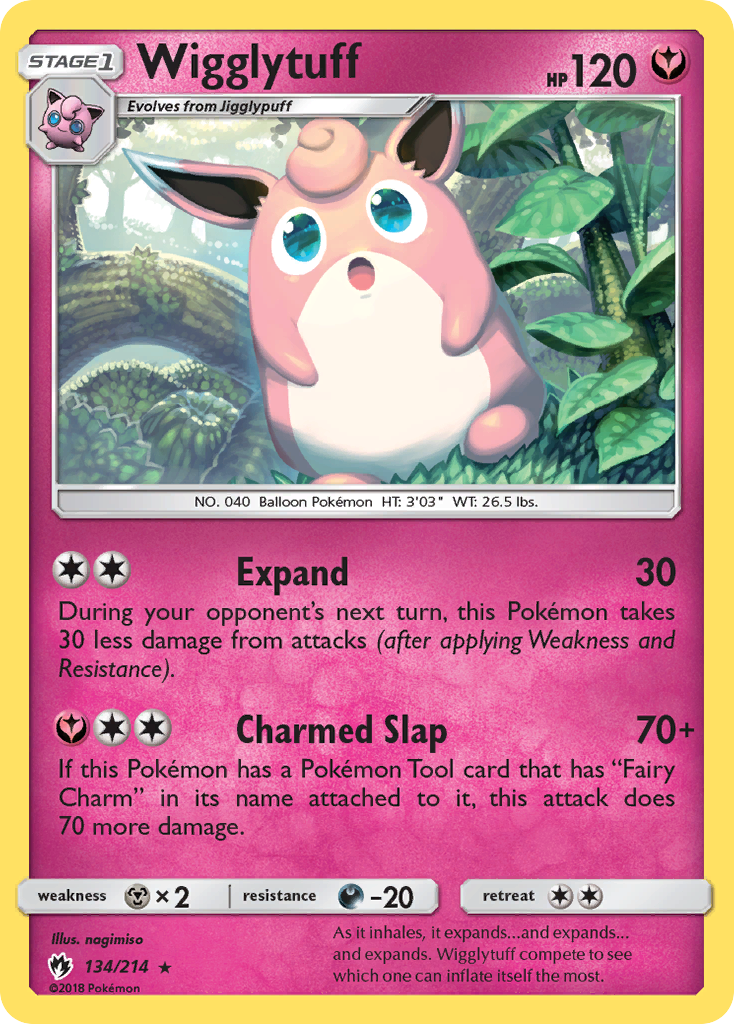 Wigglytuff (134/214) [Sun & Moon: Lost Thunder] | Golgari Games