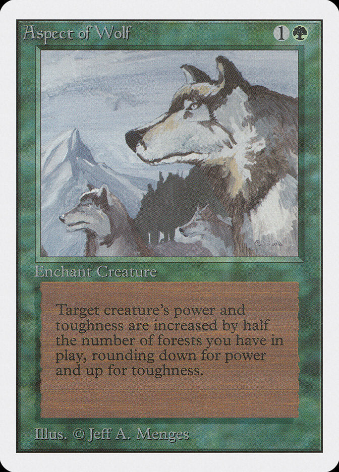 Aspect of Wolf [Unlimited Edition] | Golgari Games