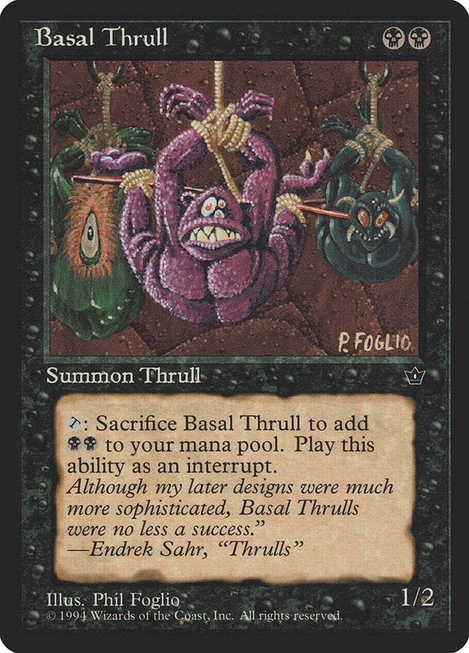 Basal Thrull (Phil Foglio) [Fallen Empires] | Golgari Games