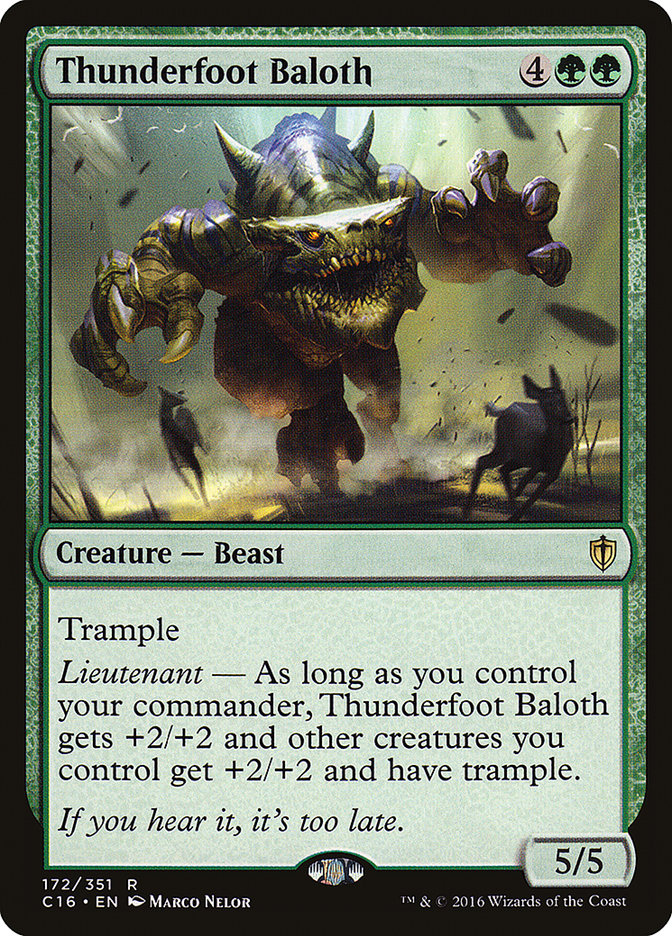 Thunderfoot Baloth [Commander 2016] | Local Legends