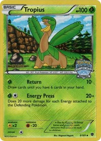 Tropius (5/101) (National Championship Staff Promo) [Black & White: Plasma Blast] | Golgari Games