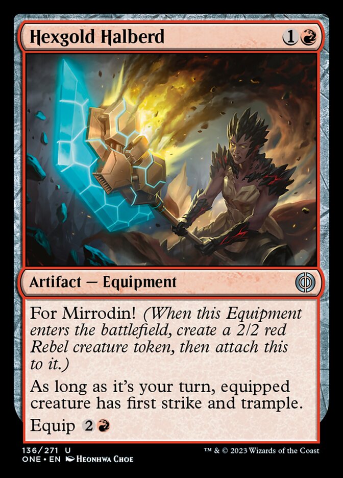 Hexgold Halberd [Phyrexia: All Will Be One] | Local Legends