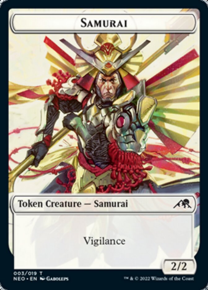 Samurai Token [Kamigawa: Neon Dynasty Tokens] | Golgari Games