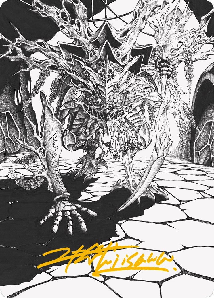 Thrun, Breaker of Silence Art Card (Gold-Stamped Signature) [Phyrexia: All Will Be One Art Series] | Local Legends