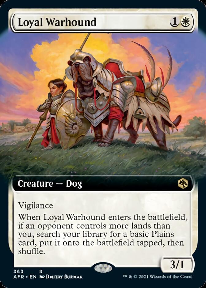 Loyal Warhound (Extended Art) [Dungeons & Dragons: Adventures in the Forgotten Realms] | Local Legends