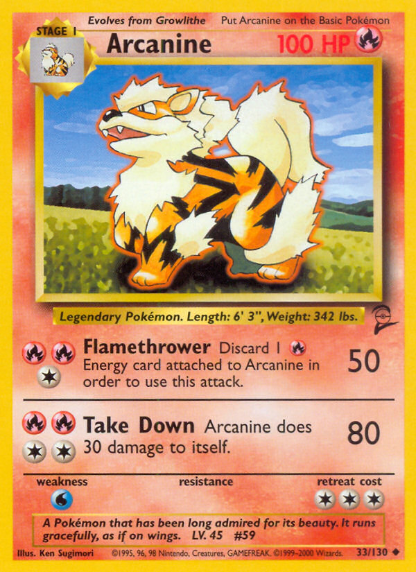 Arcanine (33/130) [Base Set 2] | Golgari Games